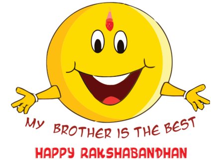 Happy Raksha Bandhan Smiley Pic
