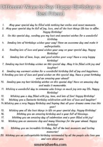 10 Different Ways to Say Happy Birthday to Best Friend 2023