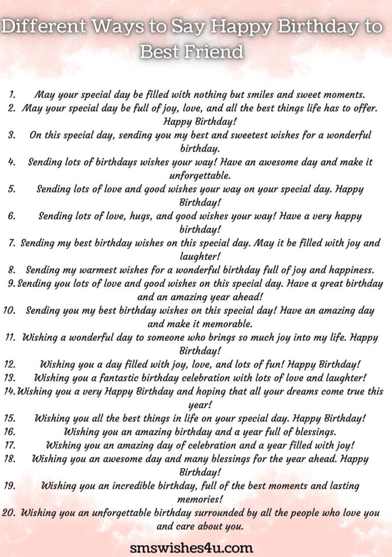 10 Different Ways To Say Happy Birthday To Best Friend 2023